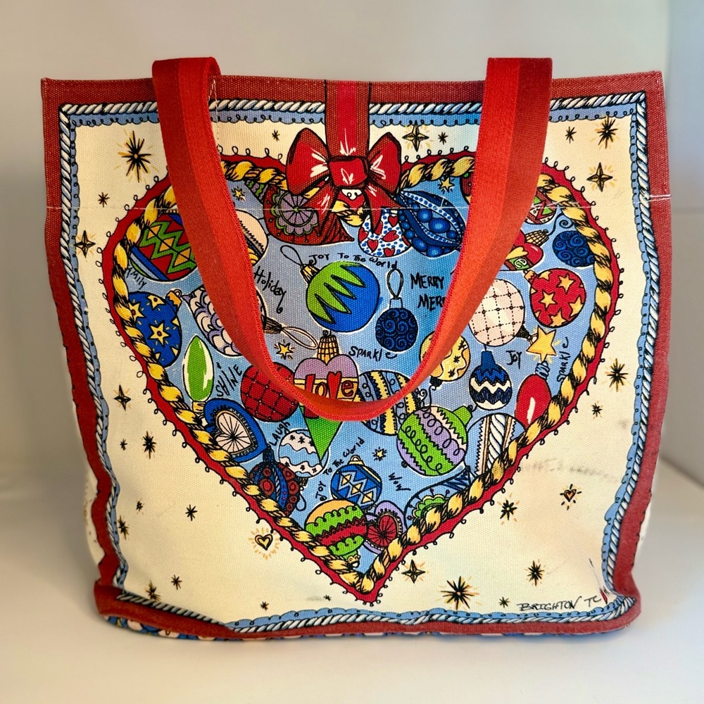🌸BRIGHTON NWT Christmas totebag.